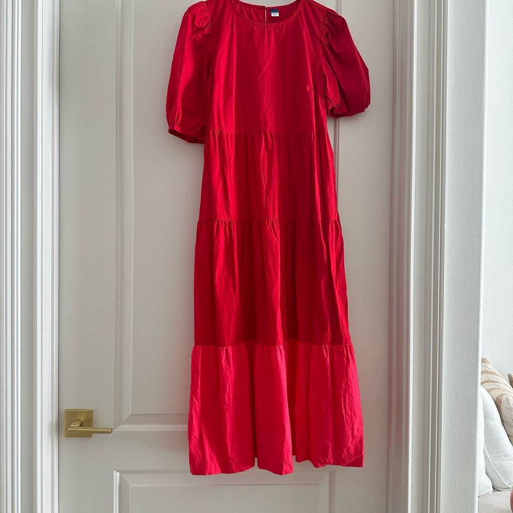 Old navy dress red/pink maxi Size M